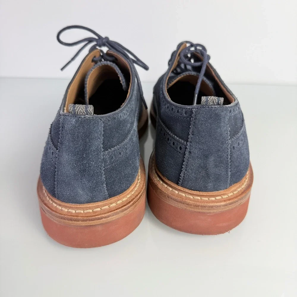 Cole Haan Todd Snyder Hammond Wingtip Mens 13 M Navy Blue Excellent Suede C14255